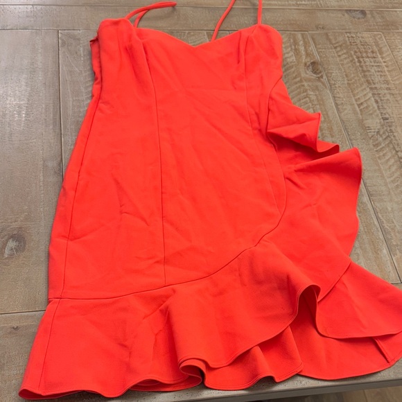 Likely Red Ruffle Cocktail Dress - Picture 1 of 10